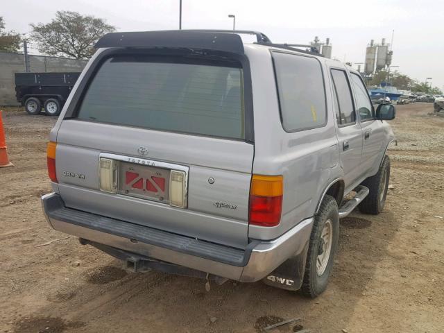 JT3VN39W3P0110989 - 1993 TOYOTA 4RUNNER VN SILVER photo 4