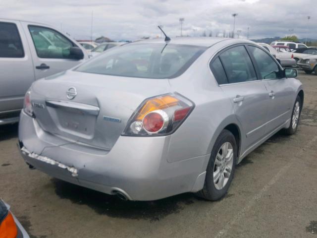 1N4CL2APXBC124621 - 2011 NISSAN ALTIMA HYB SILVER photo 4