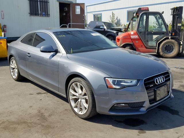 WAUCFAFR1EA046443 - 2014 AUDI A5 PREMIUM GRAY photo 1