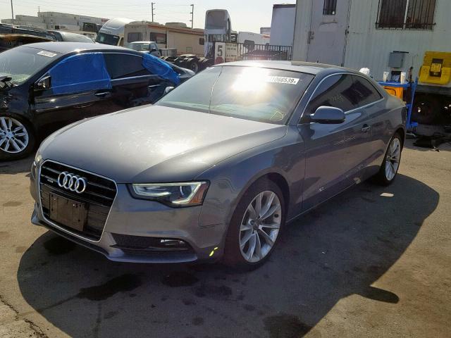 WAUCFAFR1EA046443 - 2014 AUDI A5 PREMIUM GRAY photo 2