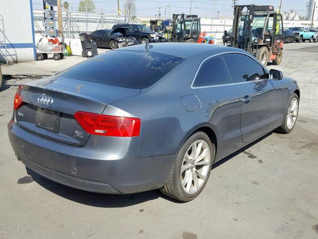 WAUCFAFR1EA046443 - 2014 AUDI A5 PREMIUM GRAY photo 4