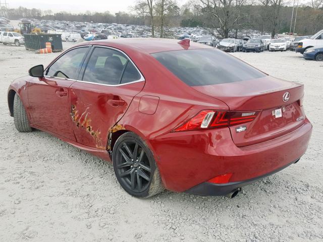 JTHBF1D23E5027162 - 2014 LEXUS IS 250 RED photo 3