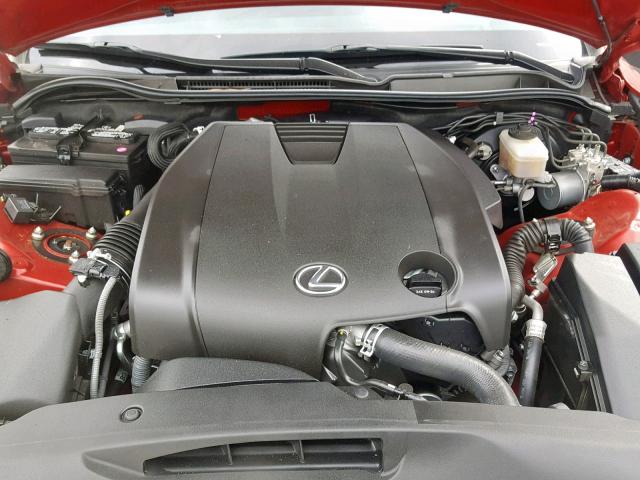 JTHBF1D23E5027162 - 2014 LEXUS IS 250 RED photo 7