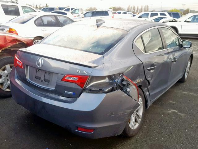 19VDE3F72DE300539 - 2013 ACURA ILX HYBRID GRAY photo 4