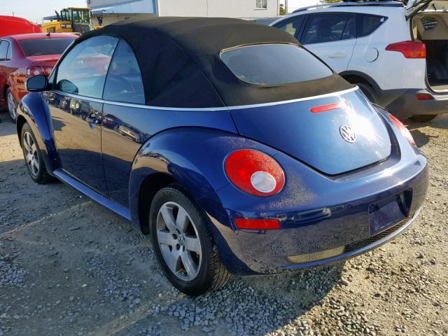 3VWPF31YX6M315829 - 2006 VOLKSWAGEN NEW BEETLE Mavi foto 3
