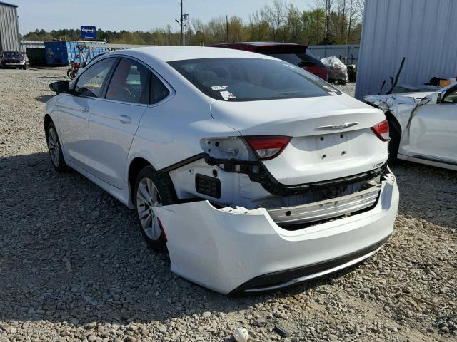 1C3CCCAB9FN697013 - 2015 CHRYSLER 200 LIMITE WHITE photo 3