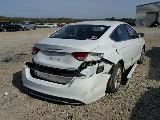 1C3CCCAB9FN697013 - 2015 CHRYSLER 200 LIMITE WHITE photo 4