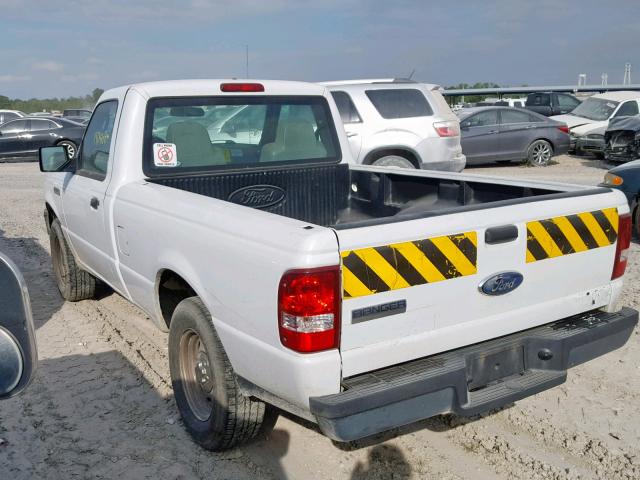 1FTYR10D17PA98930 - 2007 FORD RANGER WHITE photo 3