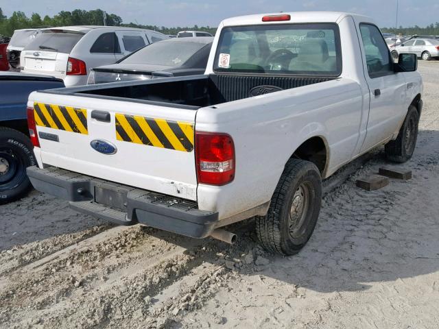 1FTYR10D17PA98930 - 2007 FORD RANGER WHITE photo 4