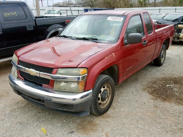 1GCCS198248138653 - 2004 CHEVROLET COLORADO RED photo 2