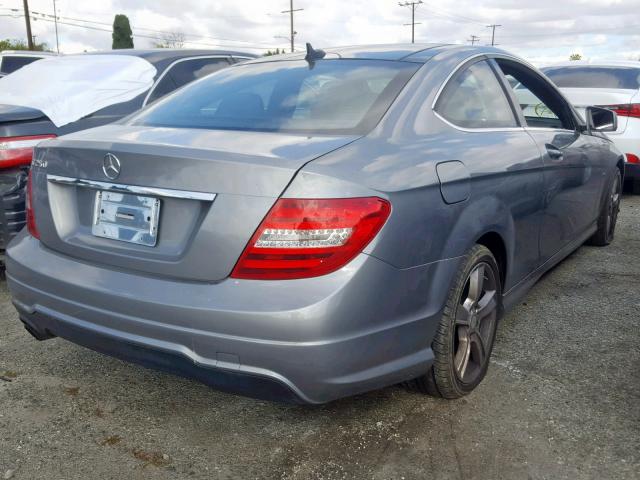 WDDGJ4HB1CF797004 - 2012 MERCEDES-BENZ C 250 GRAY photo 4