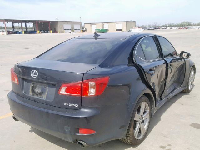 JTHBF5C22B5151475 - 2011 LEXUS IS 250 BLACK photo 4