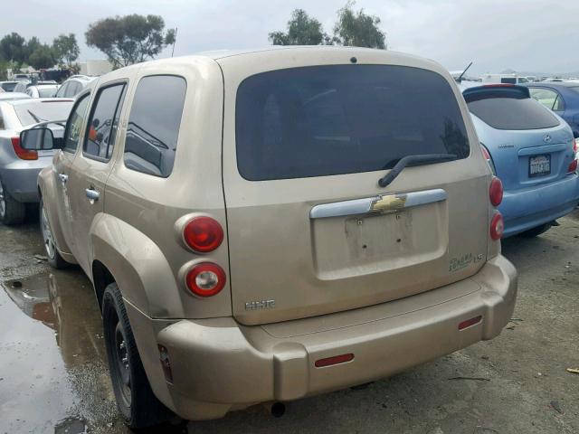 3GNDA13D27S620328 - 2007 CHEVROLET HHR LS Marrón foto 3