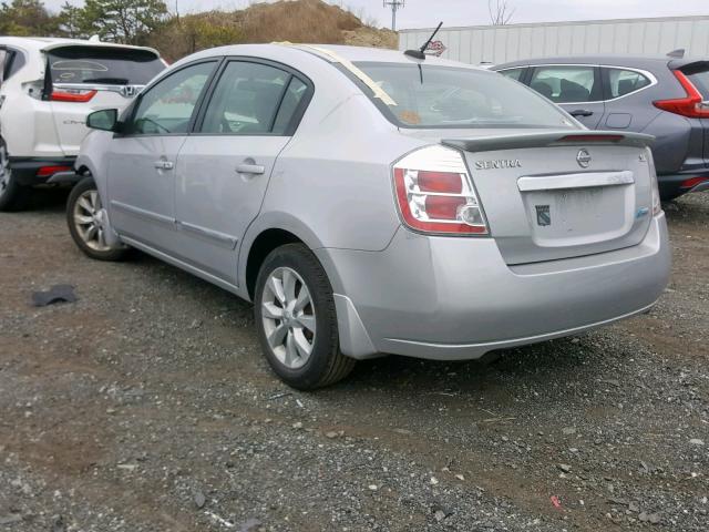 3N1AB6APXBL689602 - 2011 NISSAN SENTRA 2.0 SILVER photo 3