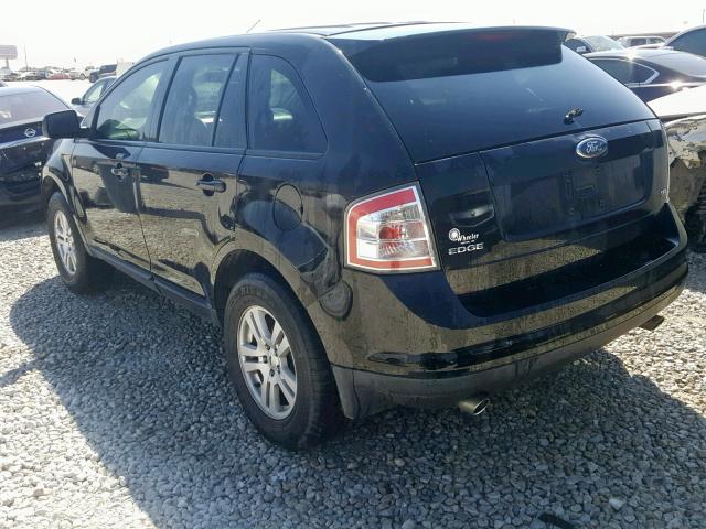 2FMDK38C97BA53926 - 2007 FORD EDGE SEL BLACK photo 3