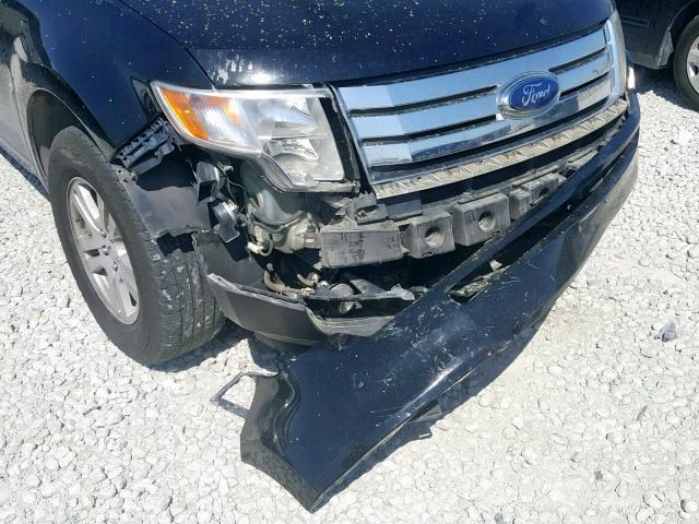 2FMDK38C97BA53926 - 2007 FORD EDGE SEL BLACK photo 9