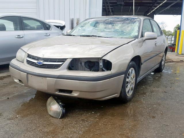 2G1WF52E039101041 - 2003 CHEVROLET IMPALA TAN photo 2