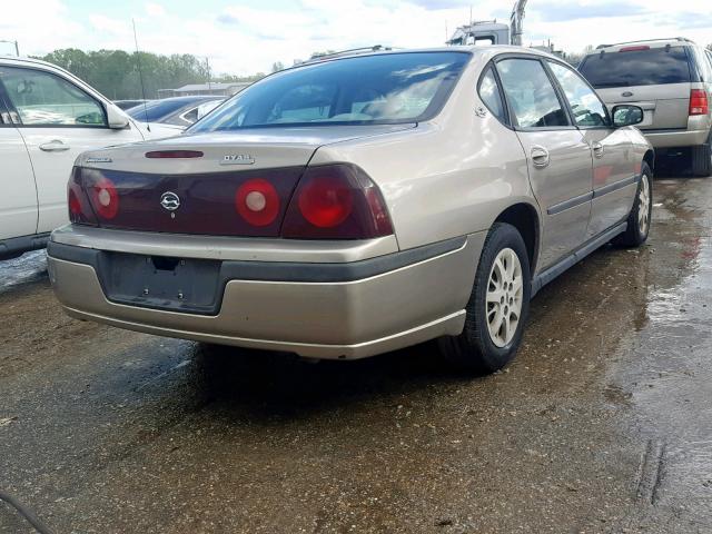 2G1WF52E039101041 - 2003 CHEVROLET IMPALA TAN photo 4