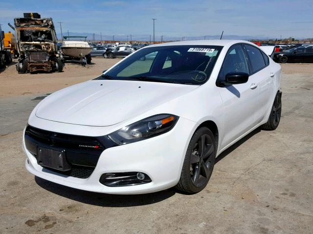 1C3CDFBB2ED914628 - 2014 DODGE DART SXT WHITE photo 2