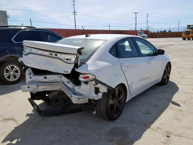 1C3CDFBB2ED914628 - 2014 DODGE DART SXT WHITE photo 4