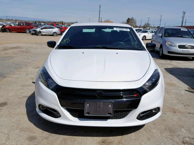 1C3CDFBB2ED914628 - 2014 DODGE DART SXT WHITE photo 9