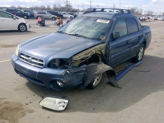 4S4BT62CX67104372 - 2006 SUBARU BAJA SPORT BLUE photo 2