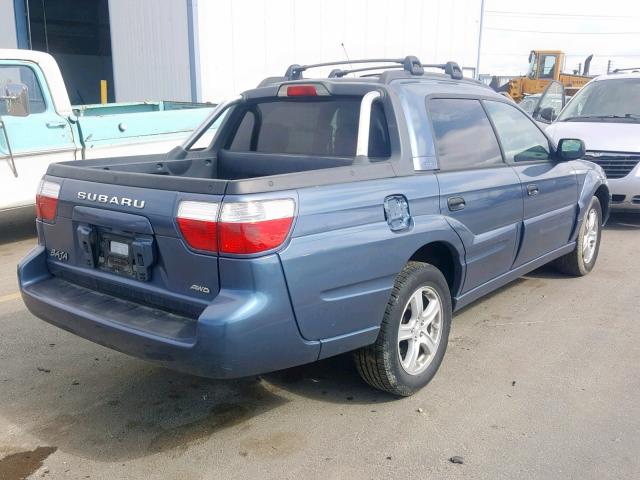 4S4BT62CX67104372 - 2006 SUBARU BAJA SPORT BLUE photo 4