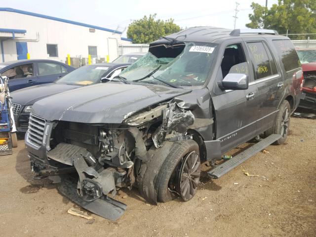 5LMJJ2HT8FEJ02209 - 2015 LINCOLN NAVIGATOR GRAY photo 2