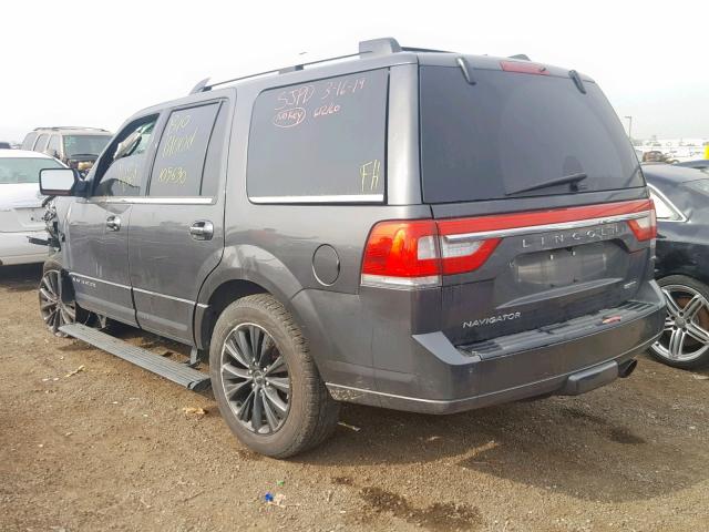 5LMJJ2HT8FEJ02209 - 2015 LINCOLN NAVIGATOR GRAY photo 3