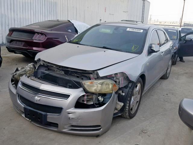 1G1ZJ57798F219206 - 2008 CHEVROLET MALIBU 2LT SILVER photo 2