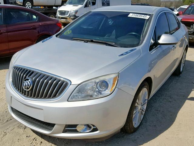 1G4PP5SK8E4152884 - 2014 BUICK VERANO SILVER photo 2