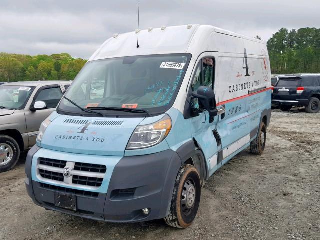 3C6TRVDG3EE120808 - 2014 RAM PROMASTER WHITE photo 2