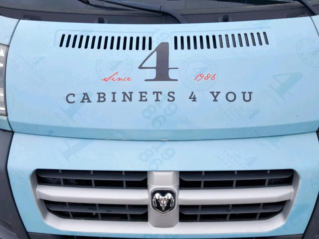 3C6TRVDG3EE120808 - 2014 RAM PROMASTER WHITE photo 7