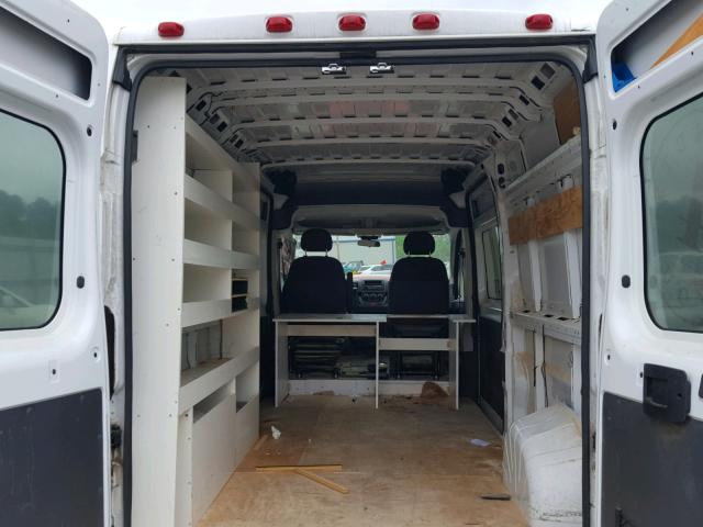 3C6TRVDG3EE120808 - 2014 RAM PROMASTER WHITE photo 9