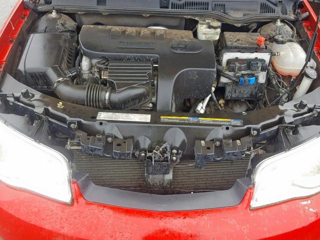 1G8AN12F25Z173397 - 2005 SATURN ION LEVEL RED photo 7