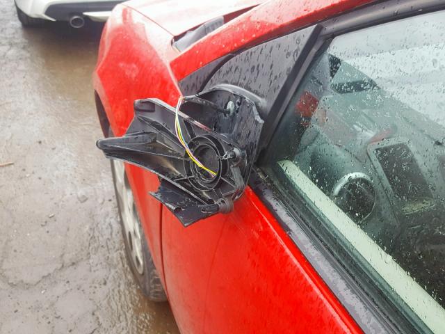 1G8AN12F25Z173397 - 2005 SATURN ION LEVEL RED photo 9