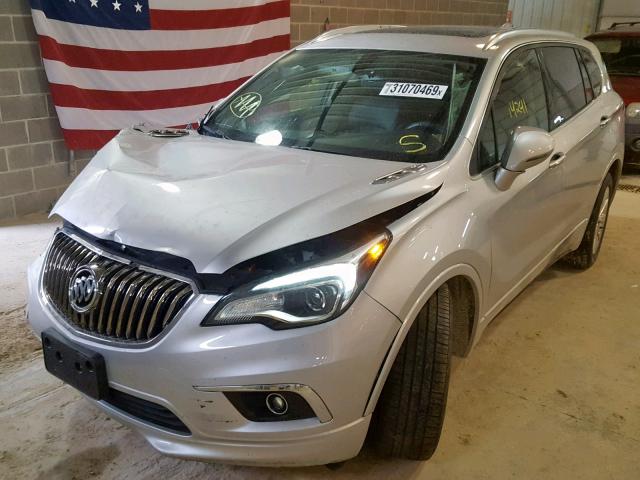 LRBFXBSA0HD125249 - 2017 BUICK ENVISION E SILVER photo 2