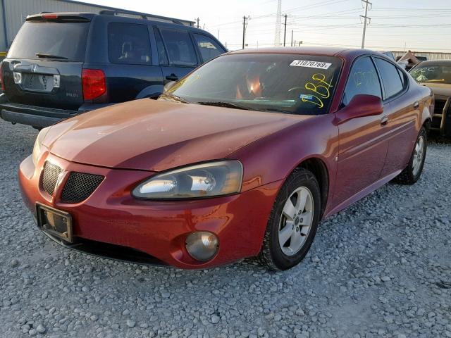 2G2WP552761135104 - 2006 PONTIAC GRAND PRIX MAROON photo 2