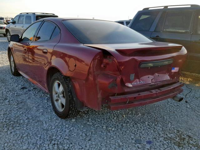 2G2WP552761135104 - 2006 PONTIAC GRAND PRIX MAROON photo 3