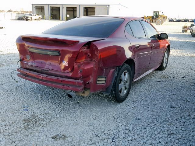 2G2WP552761135104 - 2006 PONTIAC GRAND PRIX MAROON photo 4