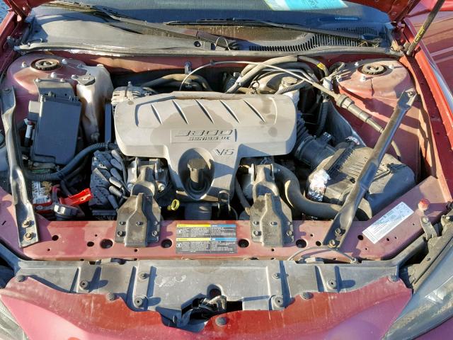 2G2WP552761135104 - 2006 PONTIAC GRAND PRIX MAROON photo 7