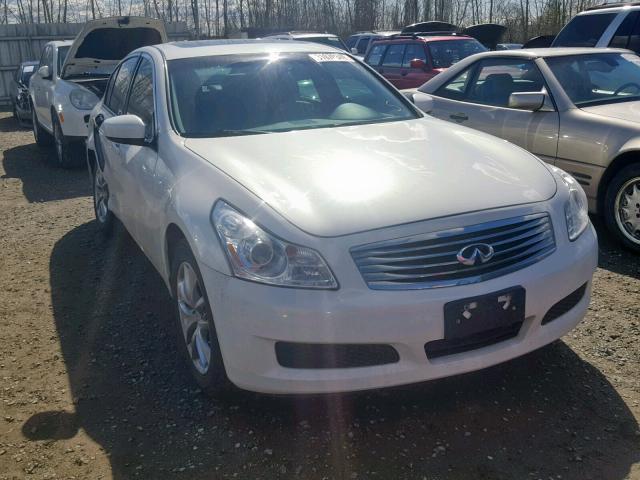 JNKCV61F09M354237 - 2009 INFINITI G37 WHITE photo 1