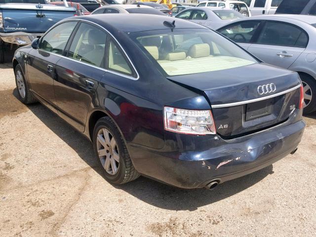 WAUDG74F85N107079 - 2005 AUDI A6 3.2 QUA BLUE photo 3