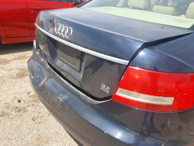 WAUDG74F85N107079 - 2005 AUDI A6 3.2 QUA BLUE photo 9