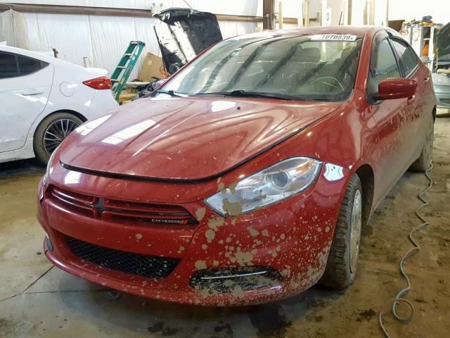 1C3CDFAH4DD306937 - 2013 DODGE DART SE RED photo 2