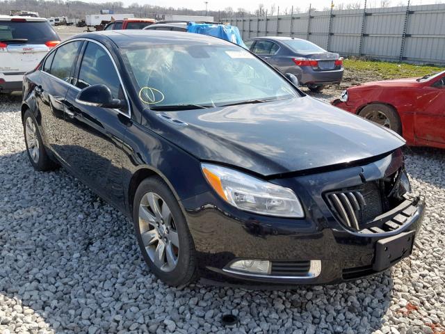 2G4GS5EV9D9121840 - 2013 BUICK REGAL PREM BLACK photo 1