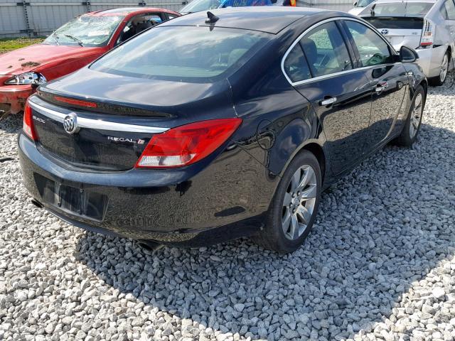 2G4GS5EV9D9121840 - 2013 BUICK REGAL PREM BLACK photo 4