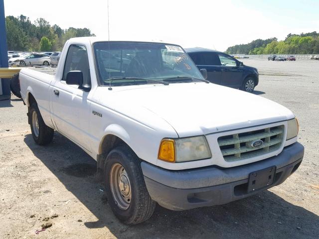 1FTYR10DX2TA00493 - 2002 FORD RANGER WHITE photo 1