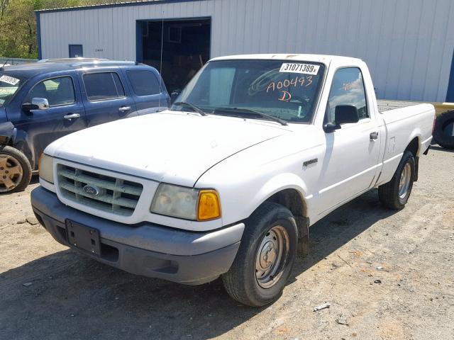 1FTYR10DX2TA00493 - 2002 FORD RANGER WHITE photo 2