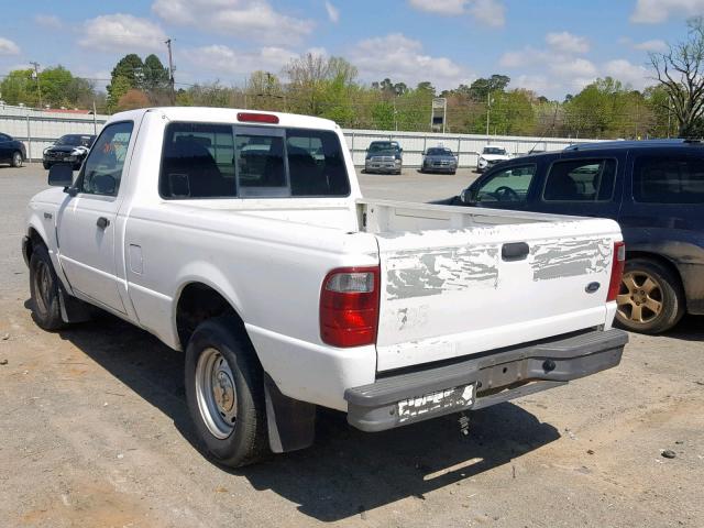 1FTYR10DX2TA00493 - 2002 FORD RANGER WHITE photo 3